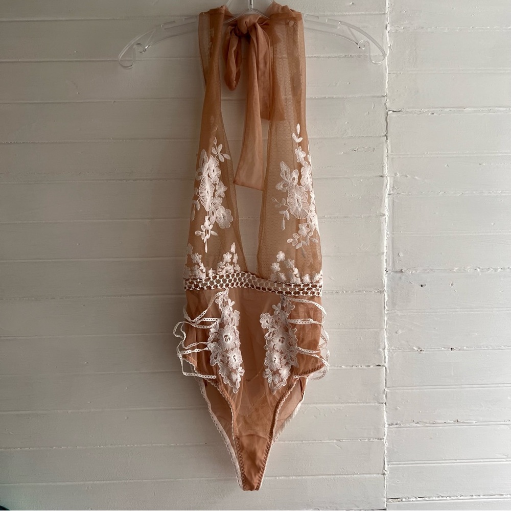 Victoria’s Secret mesh and lace teddy